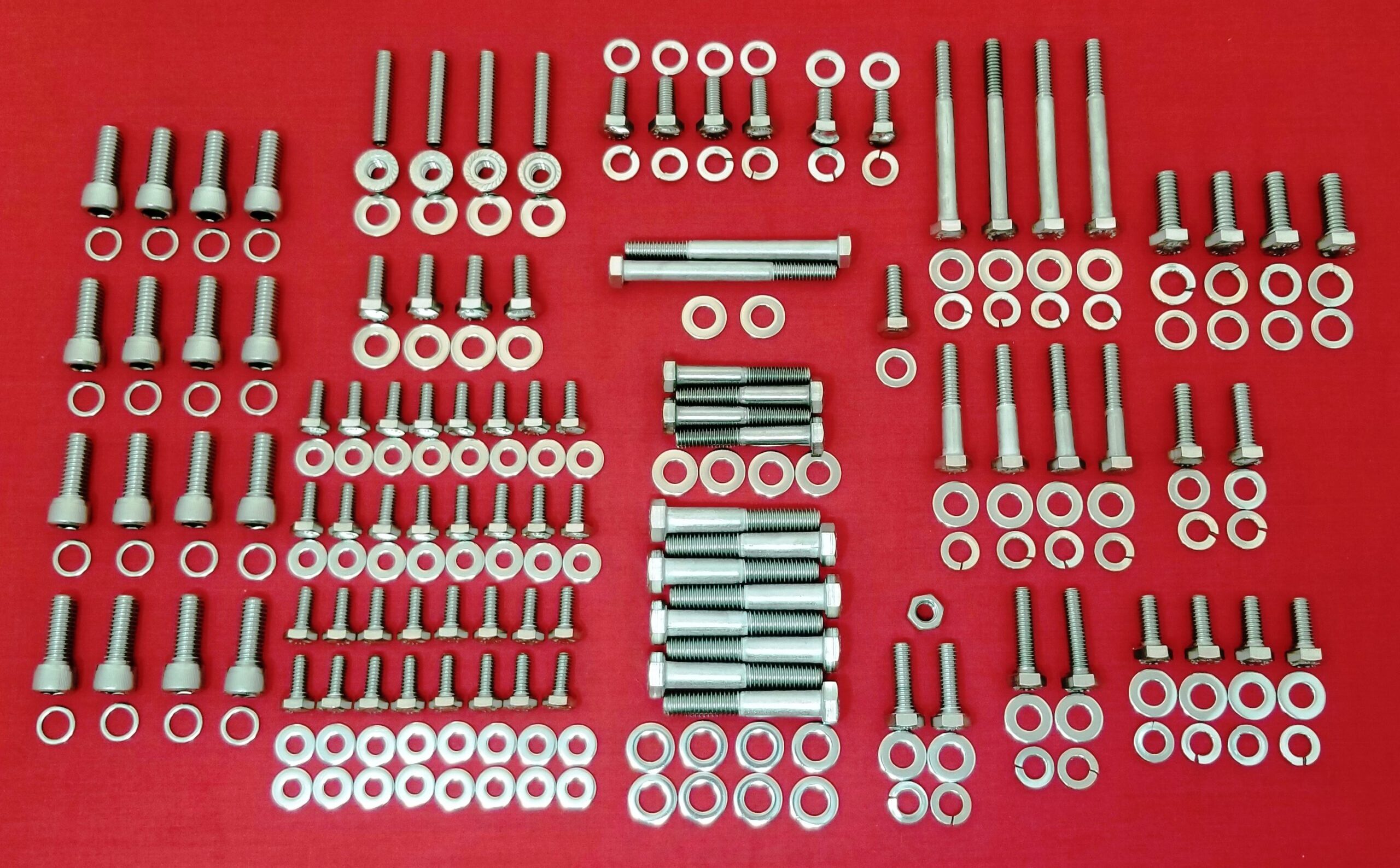 FORD 351M 400M Stainless Steel Engine Hex Bolt Kit Set