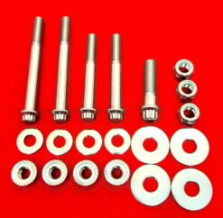 1948-1984 FX & FL Polished Grade 8 ARP Stainless Engine Mount Bolt Kit