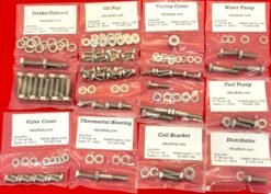 Alternative view of AMC Jeep 1981-1987 6 Cylinder Stainless Steel Engine Hex Bolt Kit Set