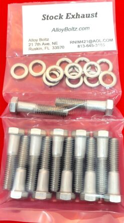 Alternative view of Pontiac V-8 Stock Exhaust Manifold Stainless Steel Bolt Kit