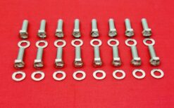 Buick 322-364-401-425 Nailhead Stainless Steel Exhaust Manifold Hex Bolt Kit (16)