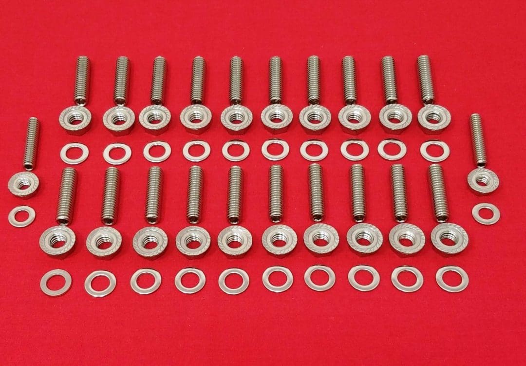 BBC BIG BLOCK CHEVY 396 402 427 454 502 OIL PAN STAINLESS STUD BOLT KIT