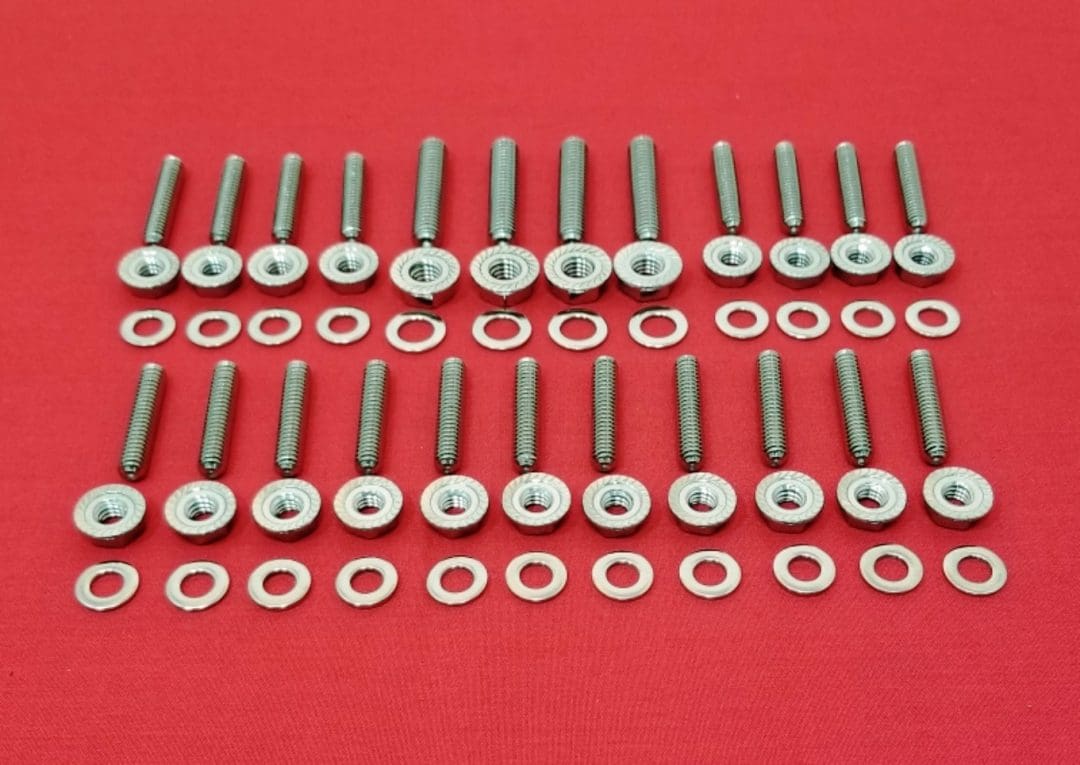 Ford 429 460 Stainless Steel Oil Pan Stud Kit Set Alloy Boltz