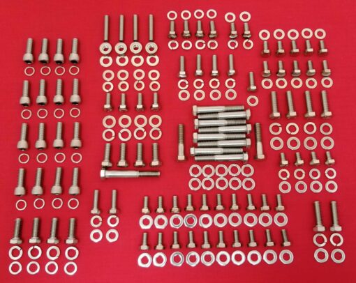 FORD FE 352 390 406 427 428 STAINLESS STEEL ENGINE HEX BOLT KIT