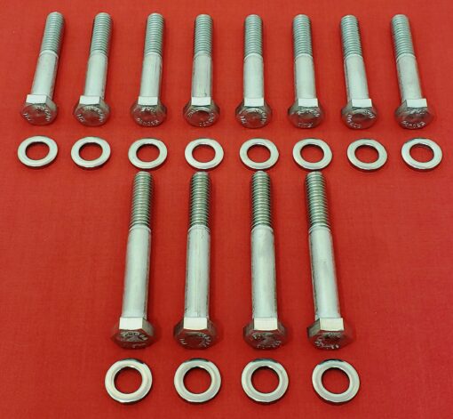 Chevy Rams Horn Exhaust Manifold Stainless Steel Hex Bolt Kit
