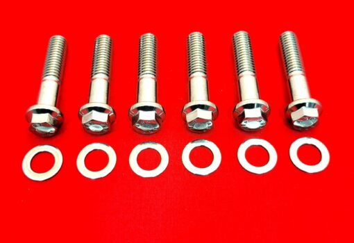 SBF Small Block Ford 289 302 351W Grade 8 ARP Polished Stainless Steel Bellhousing Bolt Kit For C4 Automatics