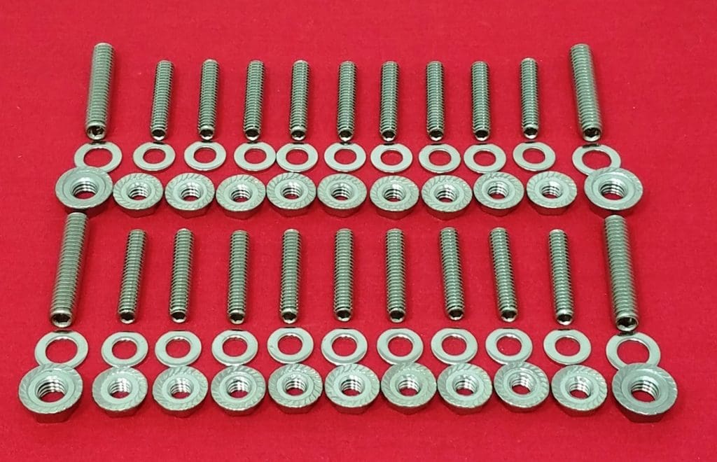 SBF SMALL BLOCK FORD 289 302 5.0L 351W Stainless Steel Oil Pan Stud Kit