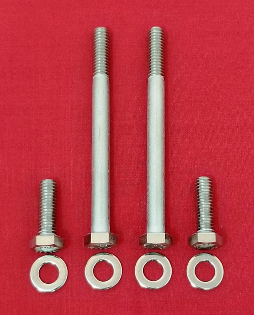 Quadrajet QJet Carb Mount Stainless Steel Hex Bolt Kit /Thick Gasket Alloy Boltz