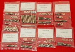 KAWASAKI 1988-2004 KX250 POLISHED STAINLESS STEEL ENGINE BOLT KIT