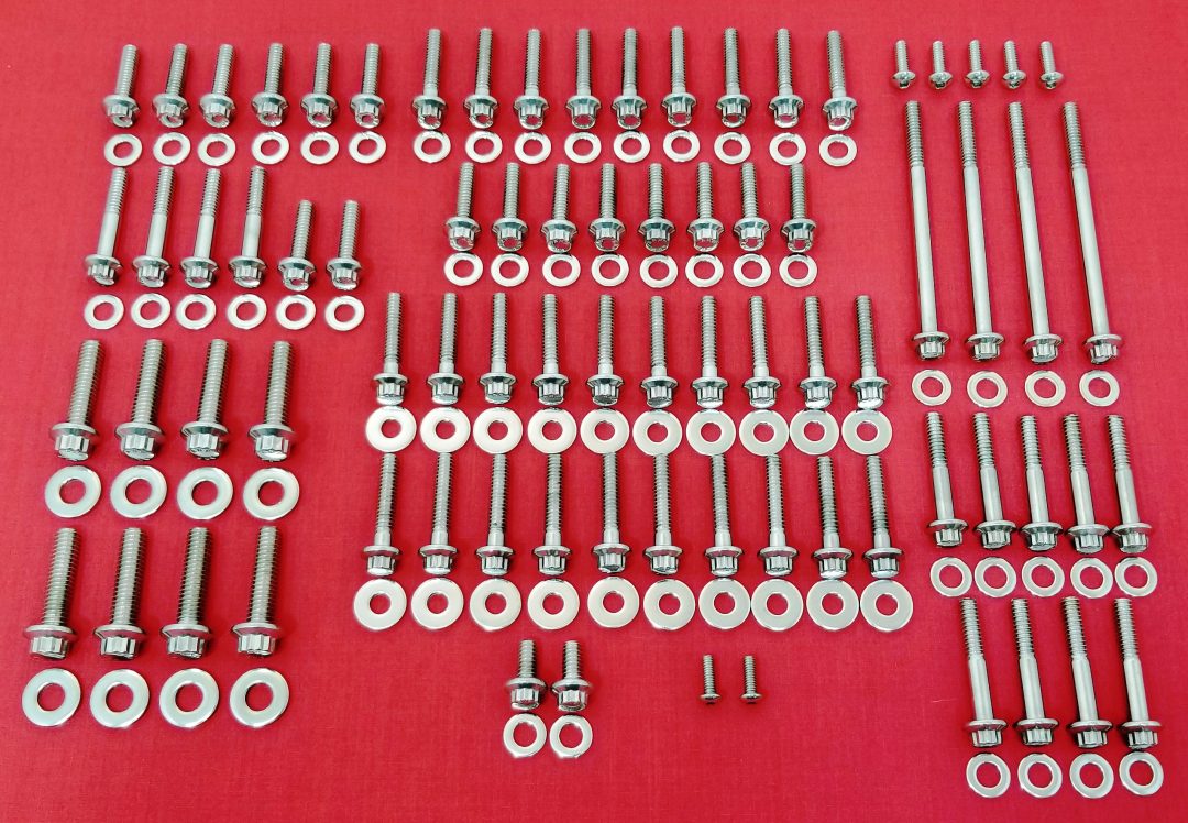 2018 & Up Softail Milwaukee 8 Polished Stainless Grade 8 ARP Stainless