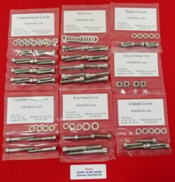 HONDA 1978-83 CX500 GL500 CX650 GL650 POLISHED STAINLESS STEEL ENGINE COVER BOLT KIT