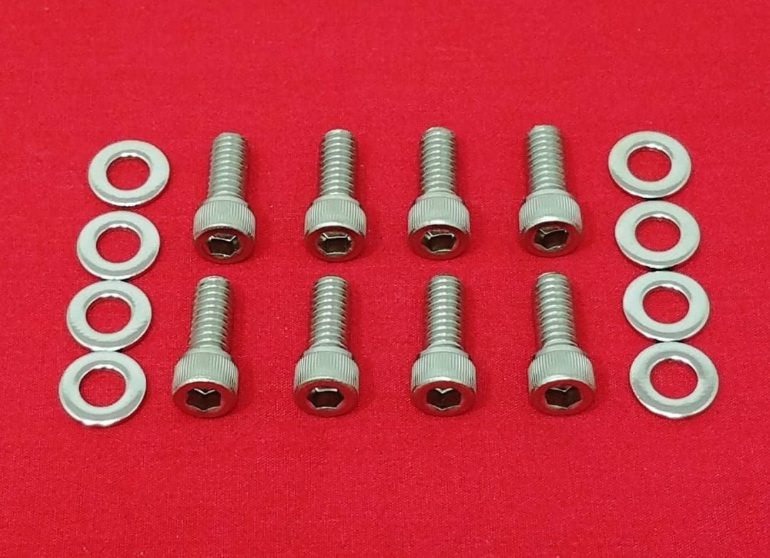 CROSSDESIGN Stainless Steel Engine Bolt Kit For Chevy Small Block SBC – 283, 305, 327, 350