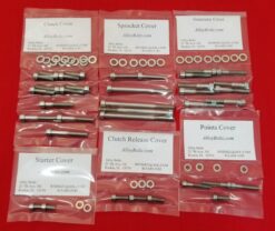 SUZUKI 1977-1986 GS550 8 VALVE POLISHED STAINLESS STEEL ENGINE BOLT KIT