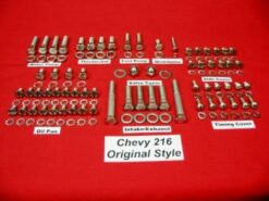 Chevy 216 Stainless Steel Engine Hex Bolt Kit