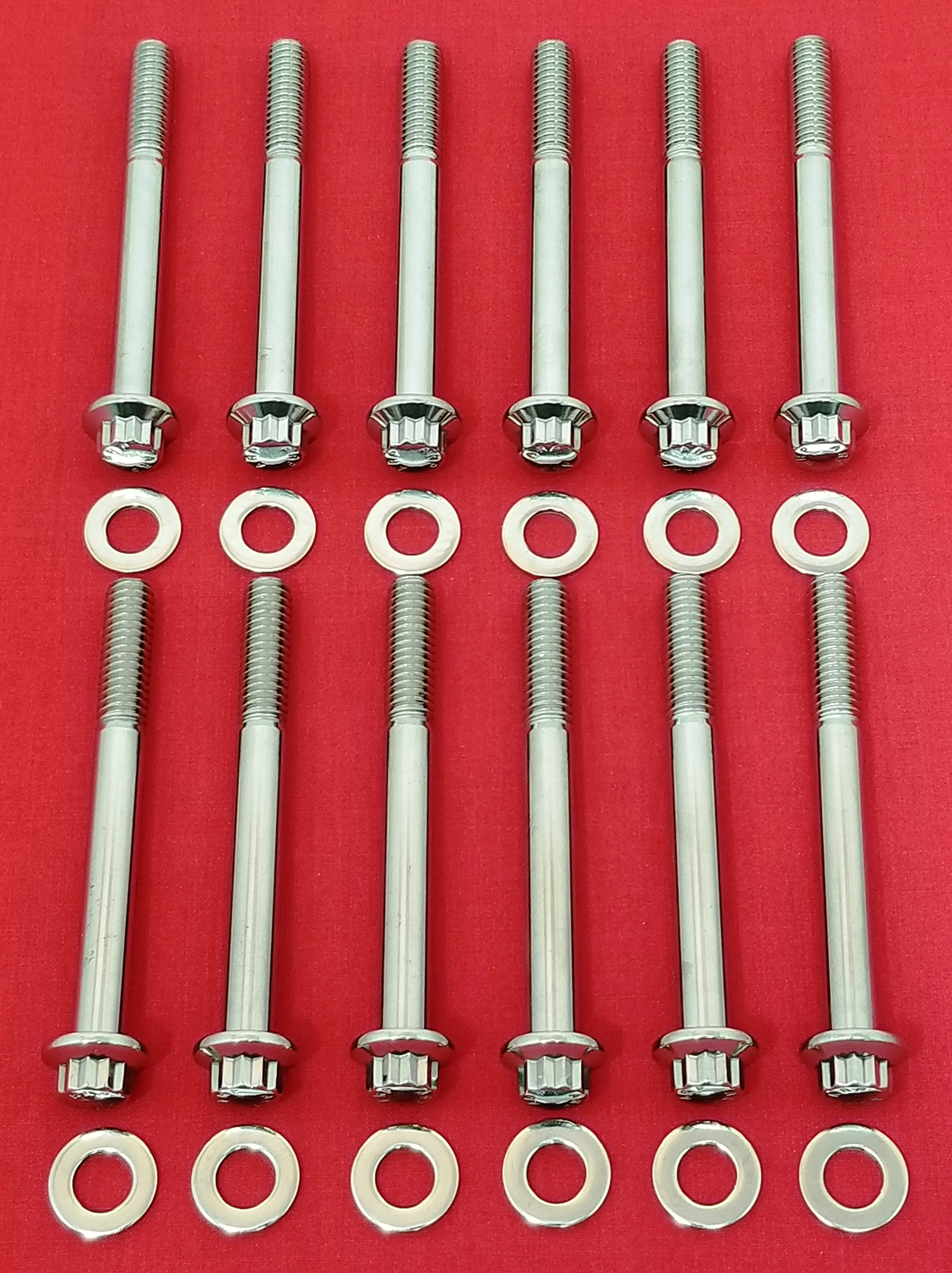 Alloyboltz Harley Touring Front Brake Caliper Bolt Kit - Polished Stainless Steel 2008 & Up Models