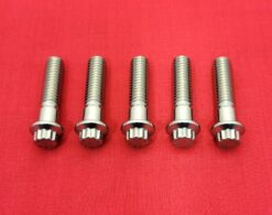 1987-2005 Dyna FXR Polished Grade 8 ARP Stainless Front Fork Triple Tree Bolt Kit