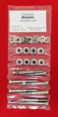 Yamaha YFZ350 Banshee Polished Stainless Crankcase Halves Bolt Kit