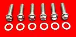 Ford 429 460 Grade 8 ARP Polished Stainless Steel C-6 Bellhousing Bolt Kit for Automatics