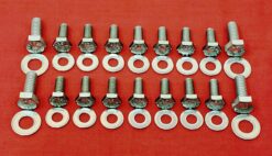 SBC SMALL BLOCK CHEVY 283 305 307 327 350 400 OIL PAN STAINLESS HEX BOLT KIT