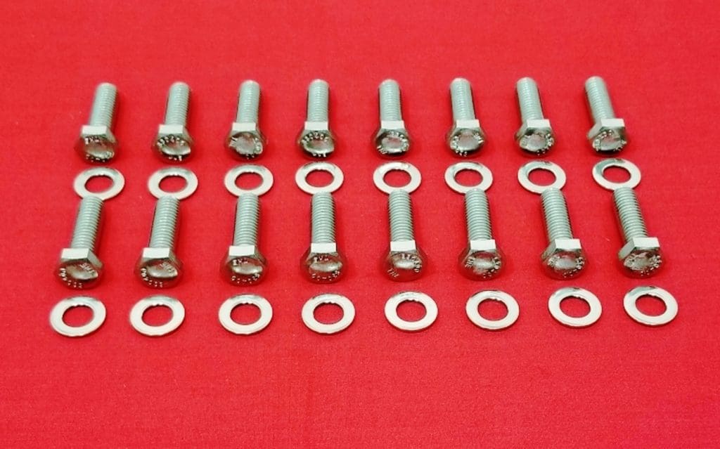 BIG BLOCK CHEVY 348 396 402 409 427 454 INTAKE STAINLESS HEX BOLT KIT