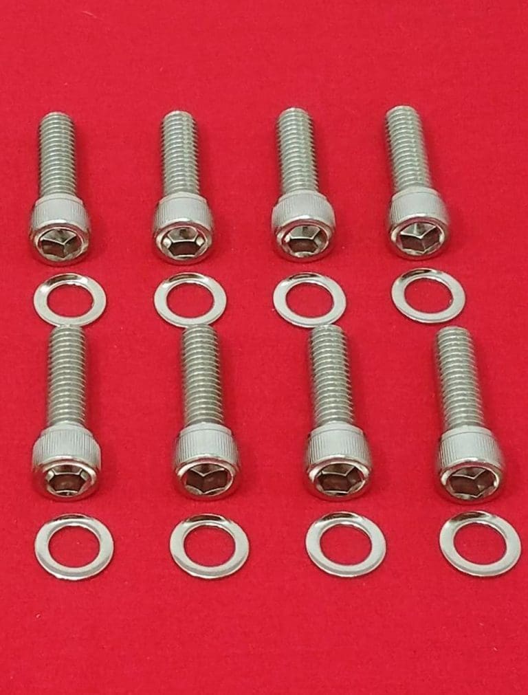 SBC SMALL BLOCK CHEVY VORTEC 327 350 400 INTAKE STAINLESS ALLEN BOLT