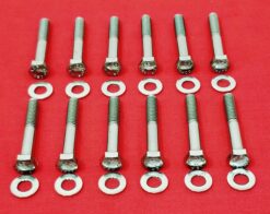 SBF SMALL BLOCK FORD 260 289 302 5.0L 351W INTAKE MANIFOLD STAINLESS HEX BOLT KIT