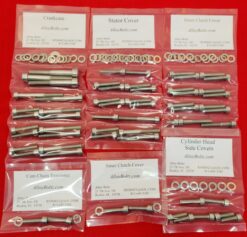 YAMAHA 1995-2005 YFM350F Wolverine Polished Stainless Steel ATV Engine Bolt Kit