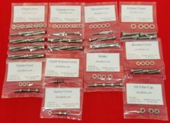 SUZUKI 1989-2009 GS500 GS500E GS500F POLISHED STAINLESS STEEL ENGINE BOLT KIT
