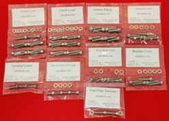 SUZUKI 2007-2011 GSF650 GSX650F GSF1250 BANDIT POLISHED STAINLESS STEEL ENGINE BOLT KIT