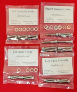 YAMAHA 1978-1981 DT175 Polished Stainless Steel Engine Bolt Kit Set