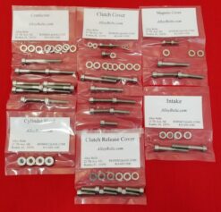 SUZUKI 1978-2006 JR50 POLISHED STAINLESS STEEL ENGINE BOLT KIT