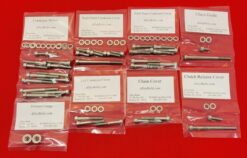 KAWASAKI 1977-1979 KD175 KE175 POLISHED STAINLESS STEEL ENGINE BOLT KIT