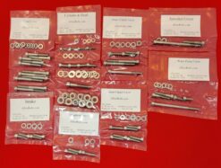 SUZUKI 1992-1995 RM125 POLISHED STAINLESS STEEL ENGINE BOLT KIT