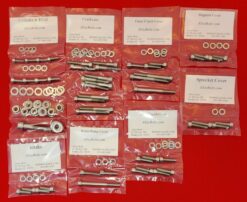 SUZUKI 2001-2008 RM125 POLISHED STAINLESS STEEL ENGINE BOLT KIT