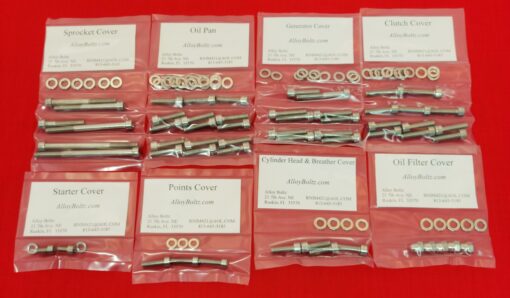 SUZUKI 1984-1986 GS1150 CHAIN DRIVE POLISHED STAINLESS STEEL ENGINE BOLT KIT