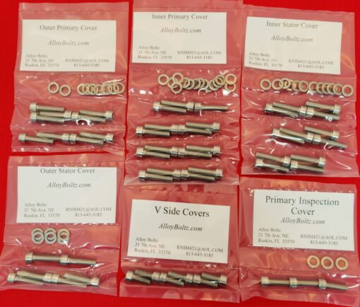 INDIAN 2020 & UP CHALLENGER POLISHED STAINLESS STEEL ENGINE BOLT KIT