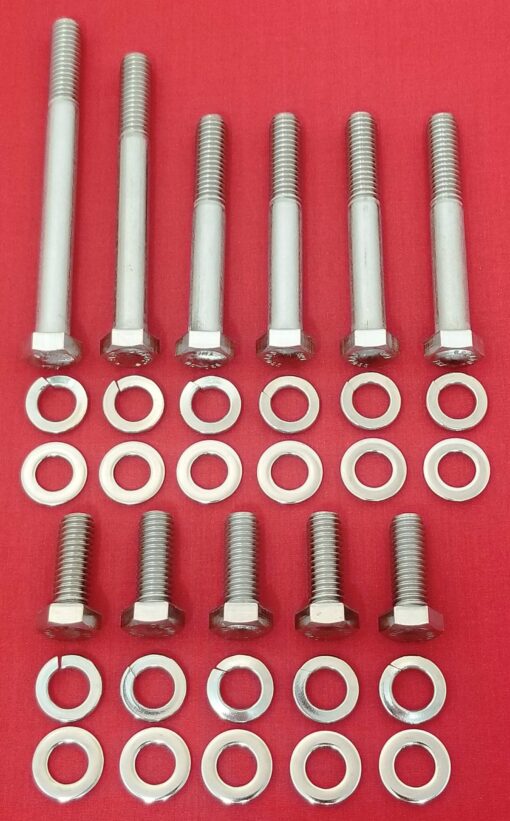 BIG BLOCK MOPAR WATER PUMP BOLT KIT 383 400 413 426W 440 RB STAINLESS STEEL WATER PUMP TIMING COVER HEX BOLT KIT