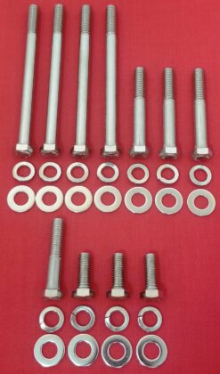 MOPAR SMALL BLOCK SB 273 318 340 360 STAINLESS STEEL WATER PUMP TIMING COVER HEX BOLT KIT