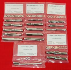 Yamaha YTM225DX 1983-1986 Tri-Moto 225 Polished Stainless ATV Engine Only Bolt Kit