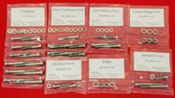 KAWASAKI 1973-1975 F11 POLISHED STAINLESS STEEL ENGINE BOLT KIT