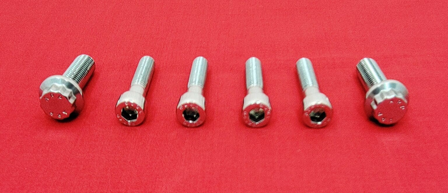 2016 & Up Harley Softail Polished Grade 8 ARP Stainless Front Brake