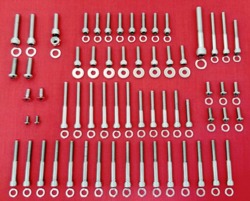 2007 & UP Sportster Polished Stainless Allen Engine Bolt Kit