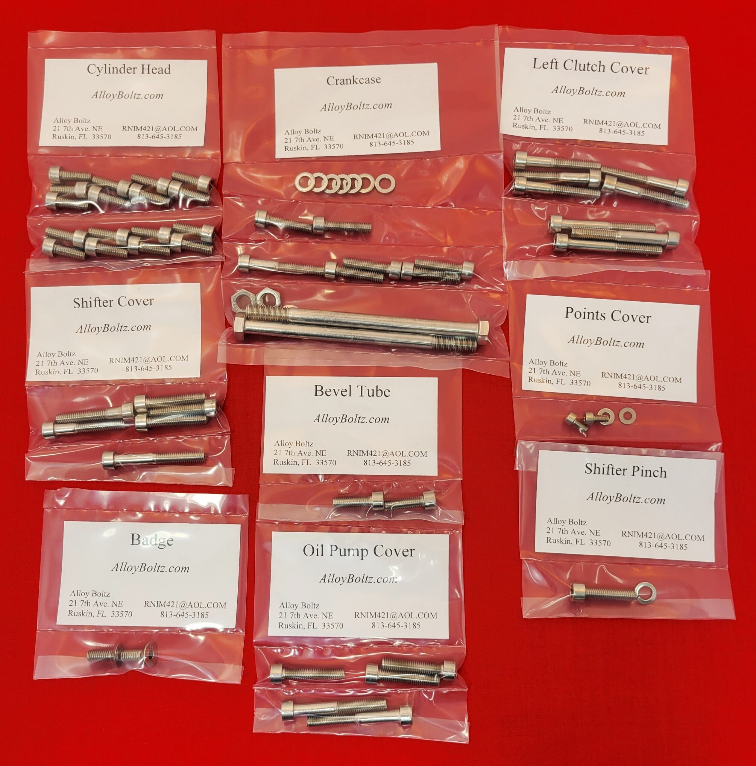 Ducati Import Stainless Bolt Kits