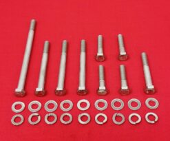 SBF Small Block Ford 260 289 302 351W Stainless Steel Passenger Side Inlet Water Pump Hex Bolt Kit Set