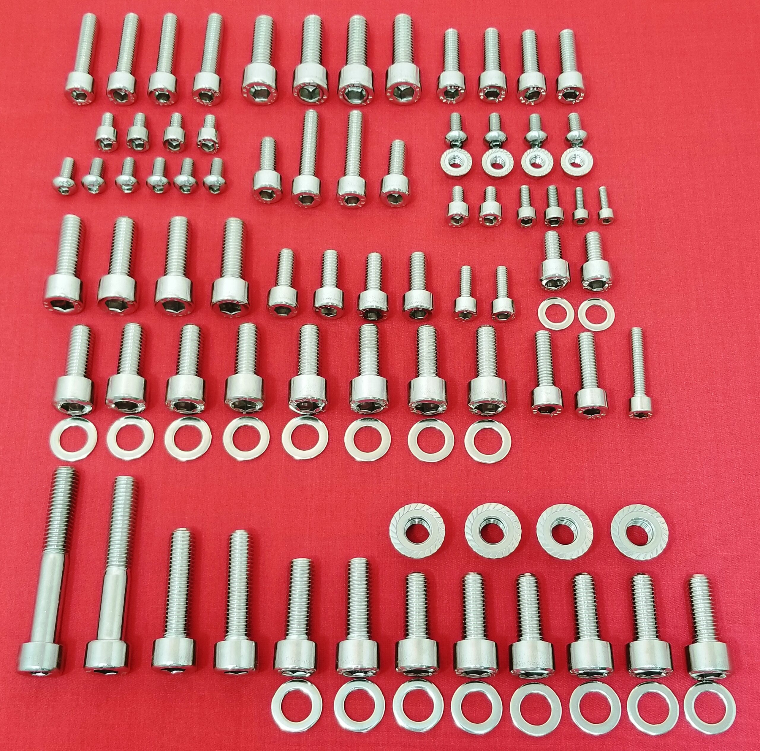 V-Rod Non-Engine Chassis Bike Stainless Bolt Kits